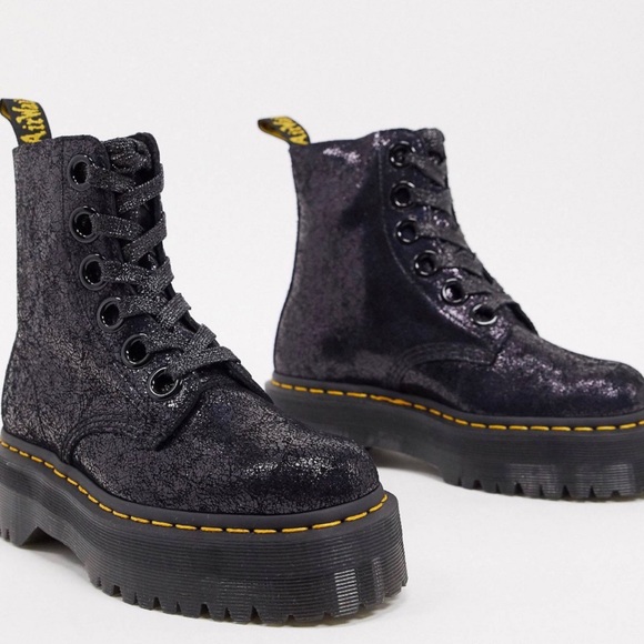 Dr. Martens Shoes - 🔥Dr. Martens Molly Crackled Suede Platform Boot